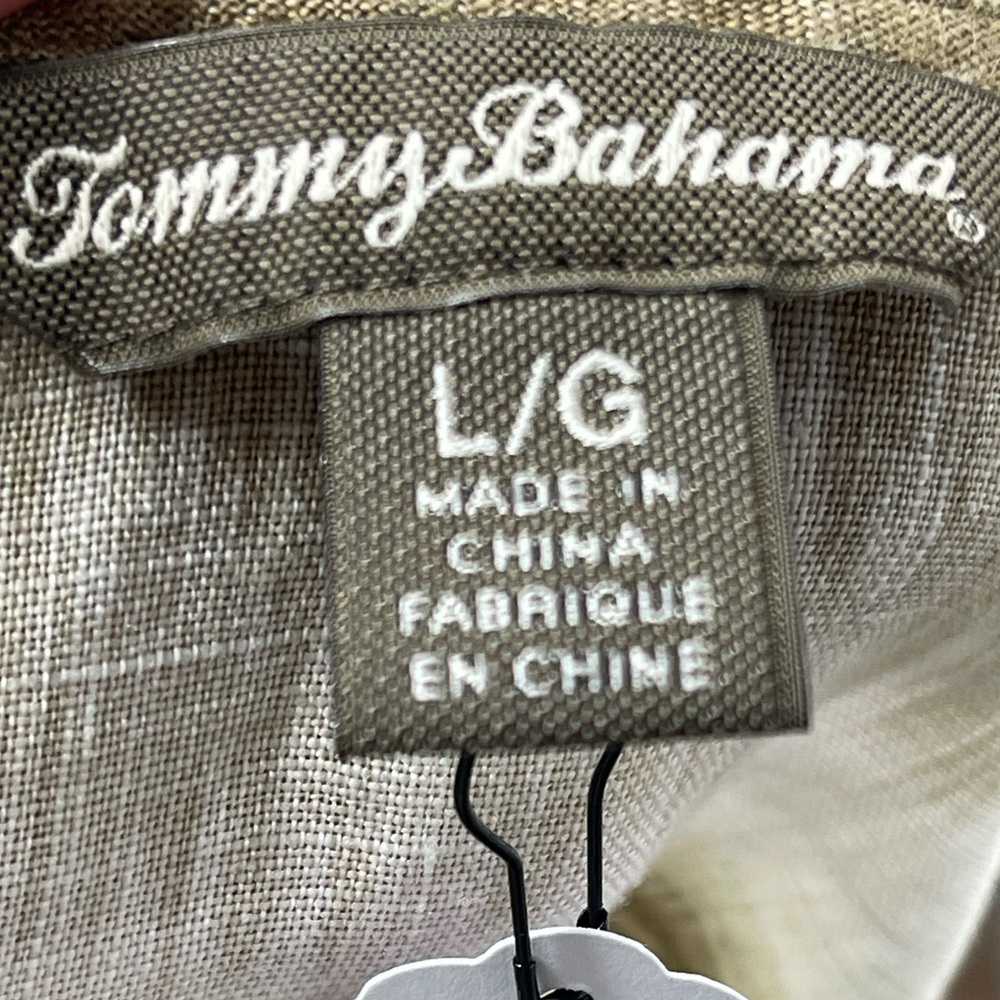 Tommy Bahama Linen Beach Sundress Coastal Resort Tie Dye Sleeveless Vacation Lg - Picture 11 of 12